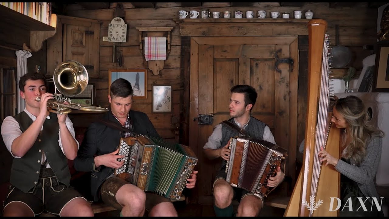 Lauf-Marsch - Oberlehen Musi - Steirische Harmonika, Posaune, Harfe - DAXN