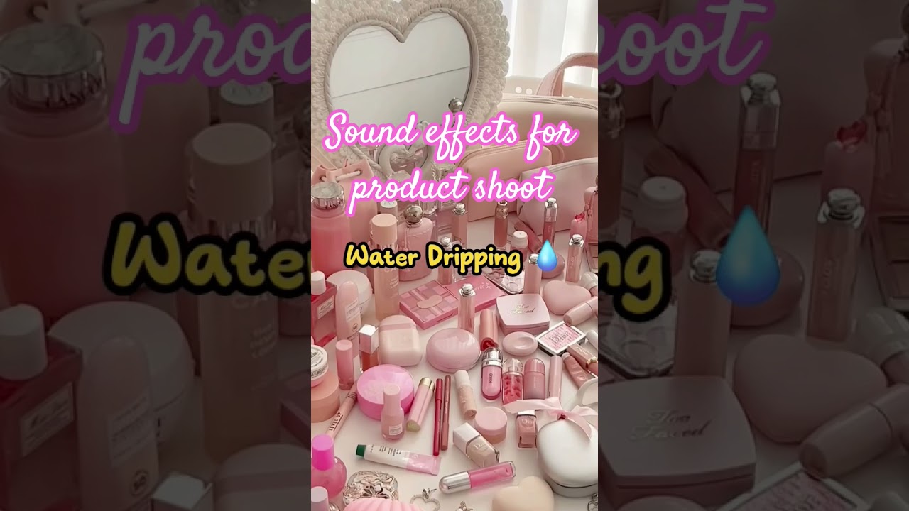 Sound effects for skincare product shoot for creators✨️❤️🔊| Asmr🫧