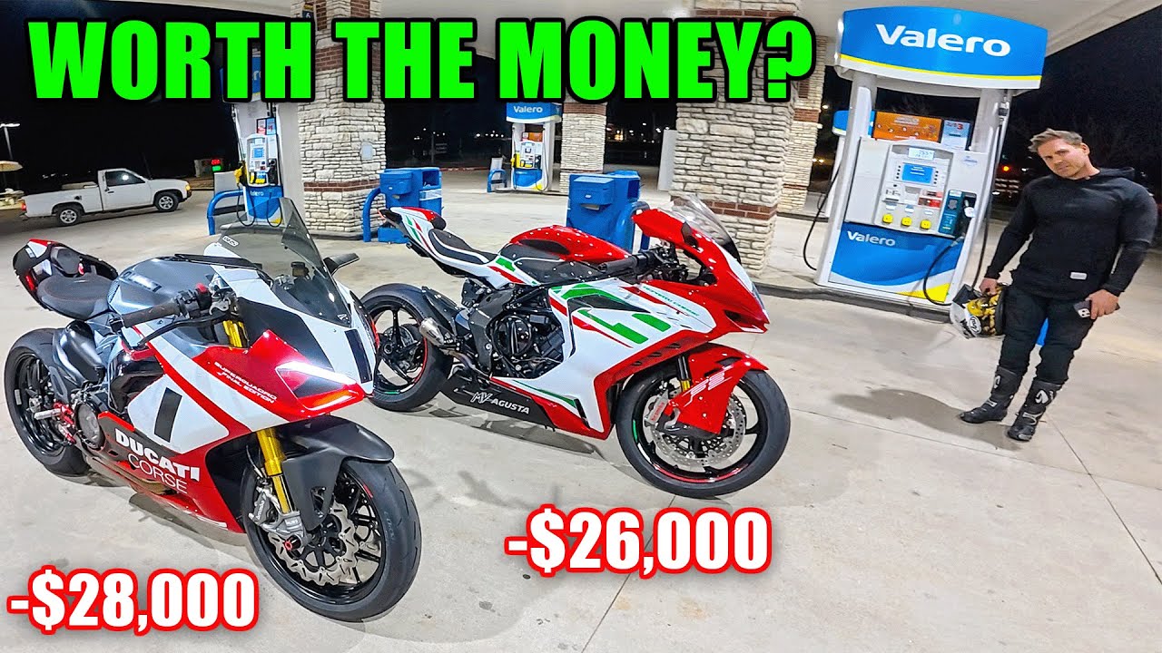 TEST RIDING The Most RARE Middleweight Bikes 😳 Panigale V2 Superquadro & MV Agusta F3 RC