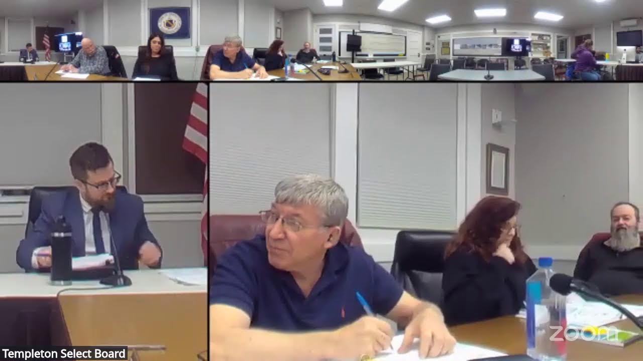Templeton Select Board Meeting of Feb. 9, 2026