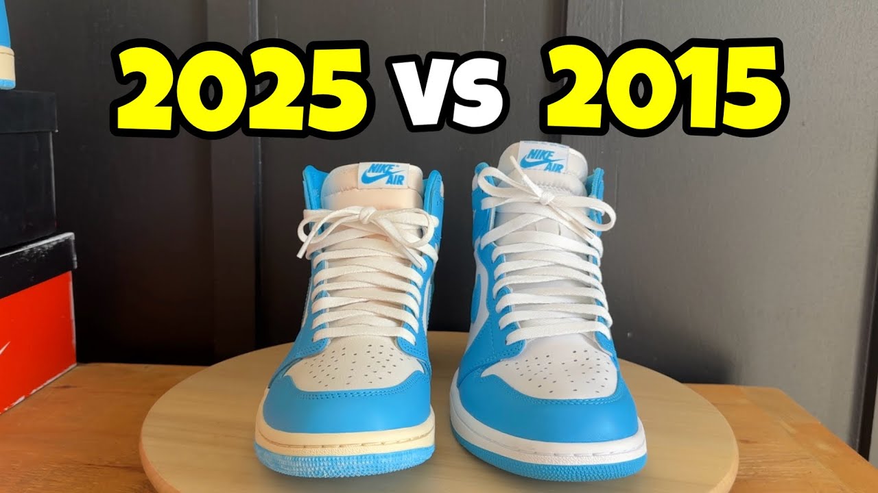 Air Jordan 1 UNC Comparison 2015 vs 2025