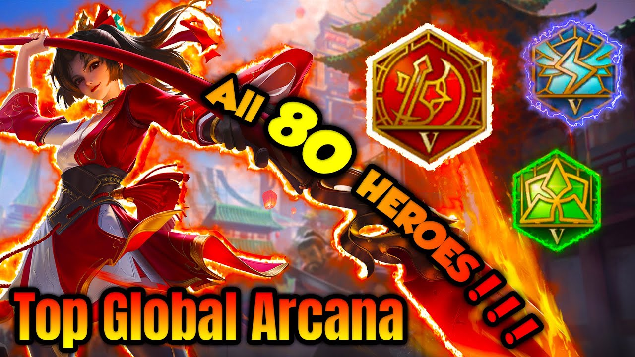 Top Global Build Arcana Archive for 80 Heroes | Honor of Kings Global