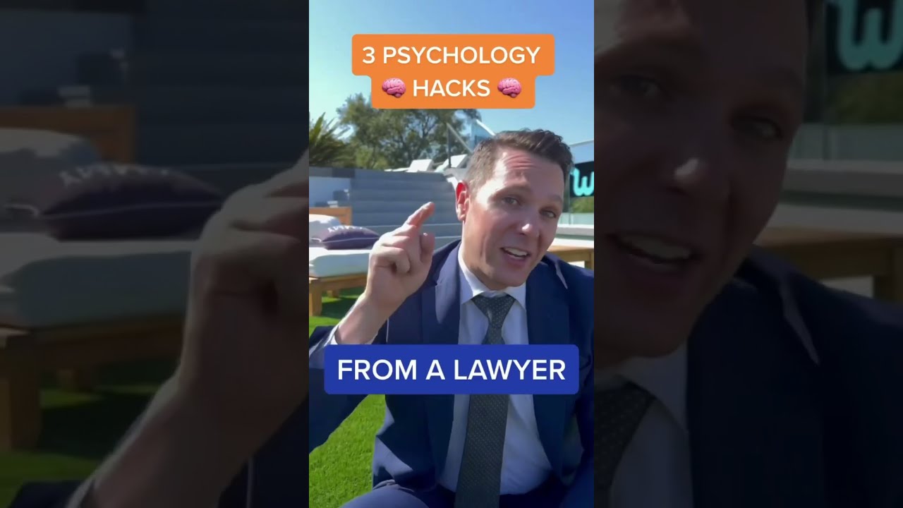Three Psychology Hacks from a Lawyer - Law by Mike #Shorts #nowplaying #psychology #law #lawyer