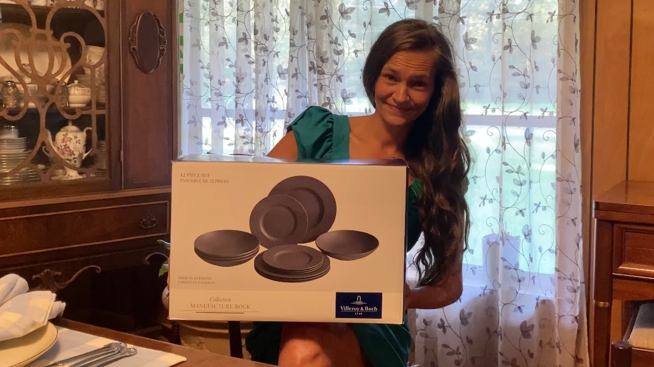 Unboxing The Manufacture Rock Villeroy and Boch dishes