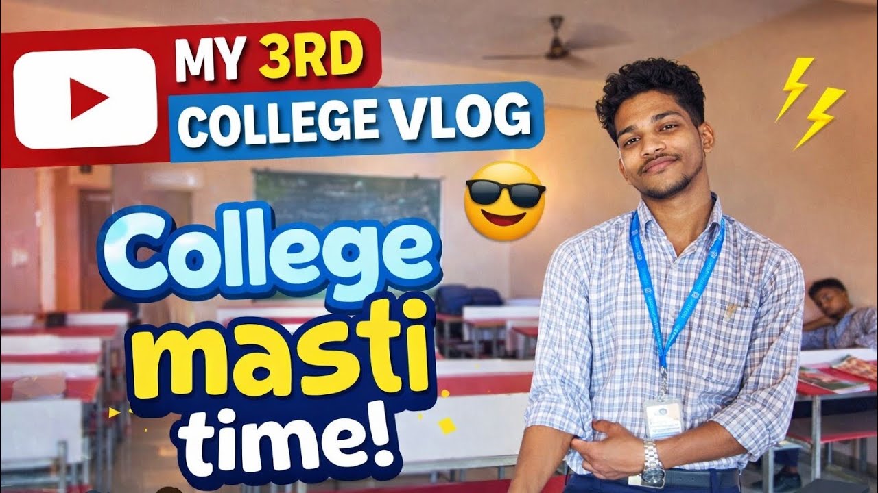 A Day in My College 😍 | 3rd Vlog | Classroom Masti & Fun