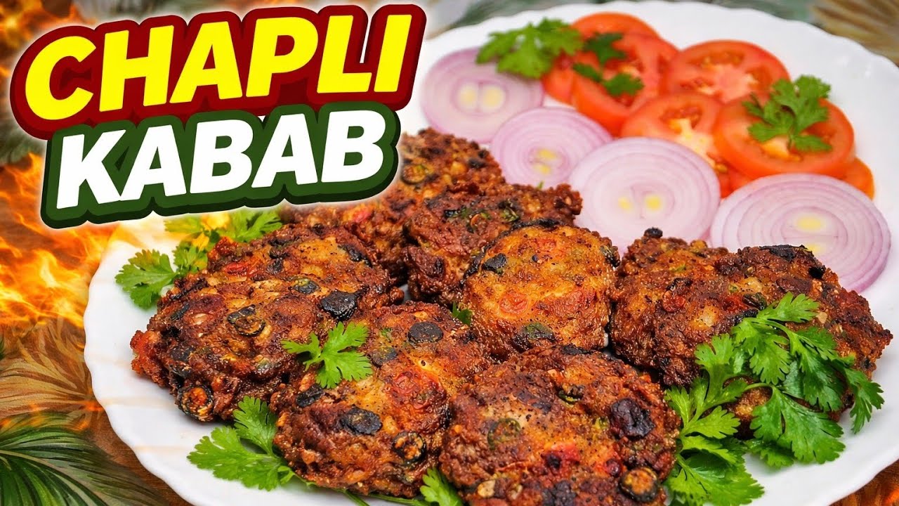 Perfect Chapli Kabab at Home  Juicy & Crispy Chapli Kebab Recipe Restaurant Styl Juicy Chapli Kebab