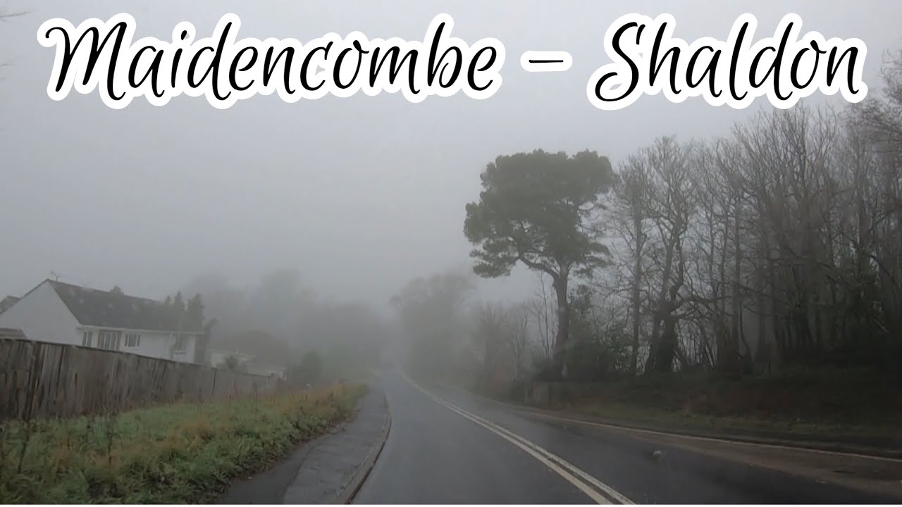 A Drive with us production 10/01/22 Maidencombe - Shaldon on a Misty winter day coastal south Devon