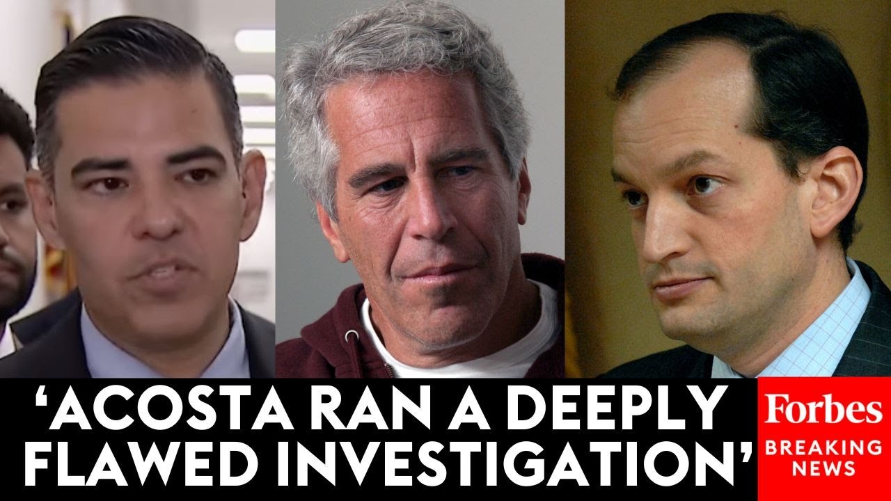 Garcia Claims Alex Acosta 'Would Not Admit' That He Gave Epstein A 'Sweetheart Deal' During Hearing