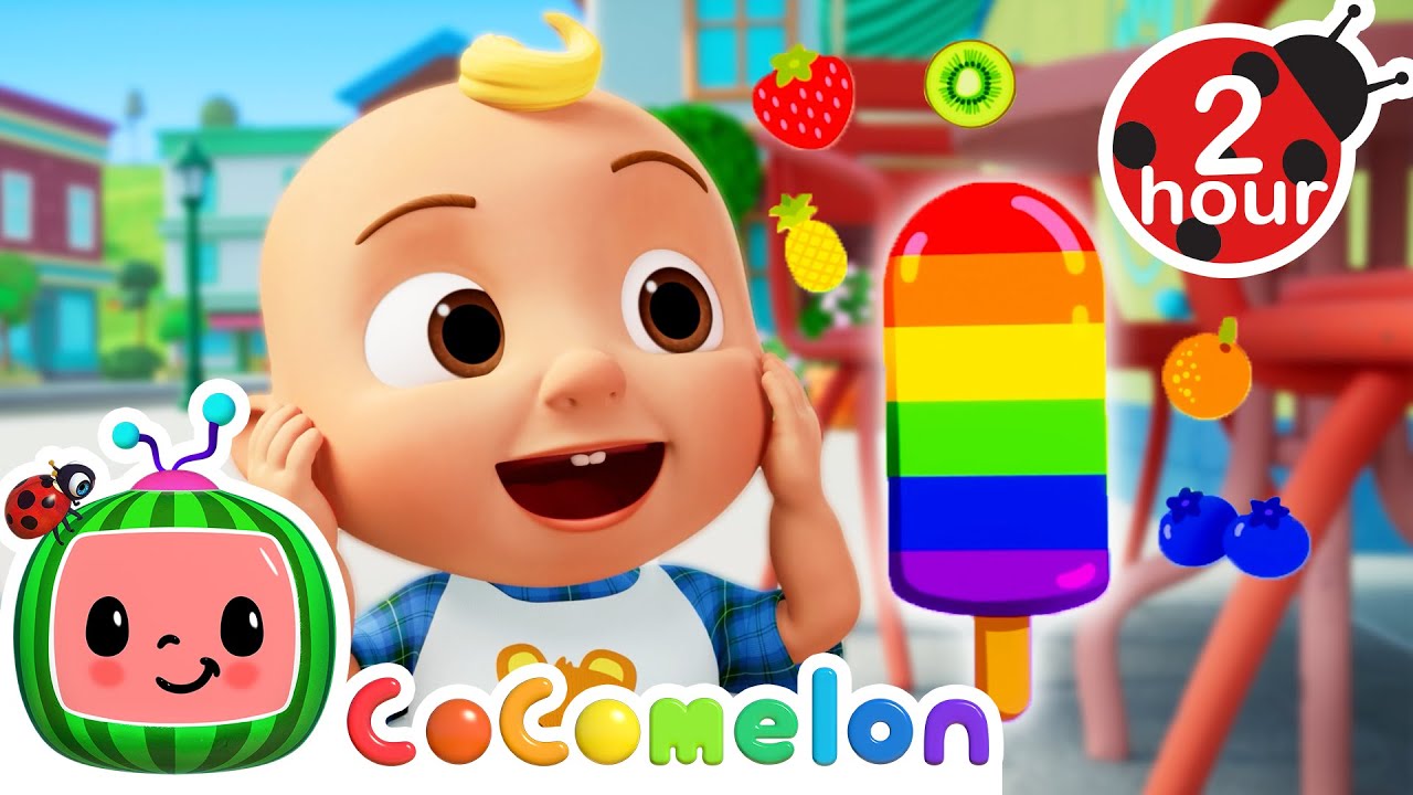 Yummy Rainbow Fruit Popsicles Song! 🌈| 2 HOURS | CoComelon Kids Songs & Nursery Rhymes