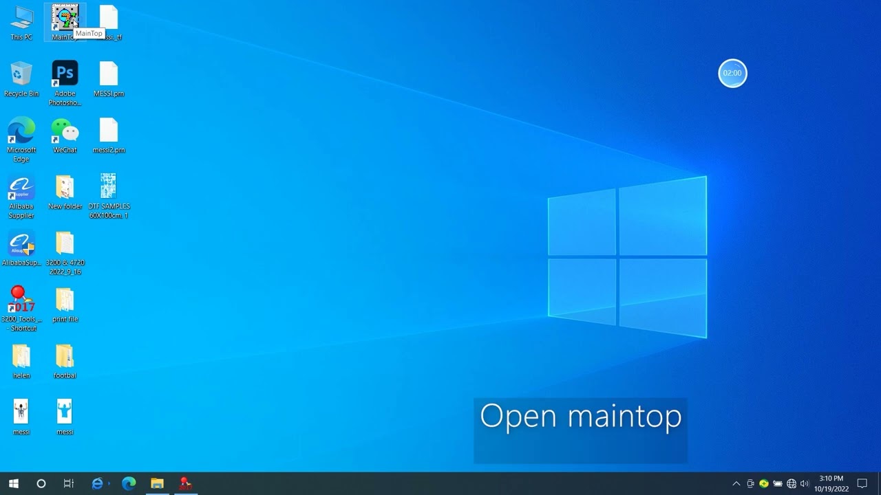 Make your DTF printing file by PS and maintop.