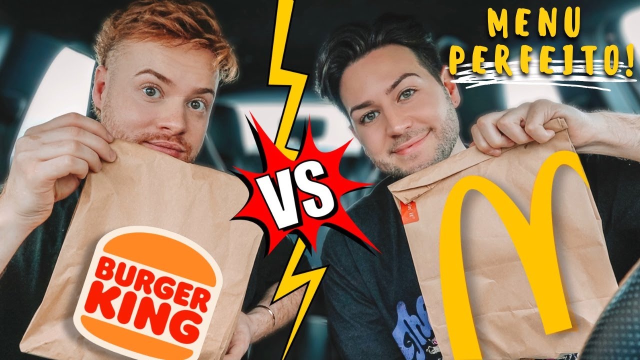 Pedimos o vosso MENU PERFEITO de FAST FOOD! *McDonald's VS Burger King* 🍔 ⭐