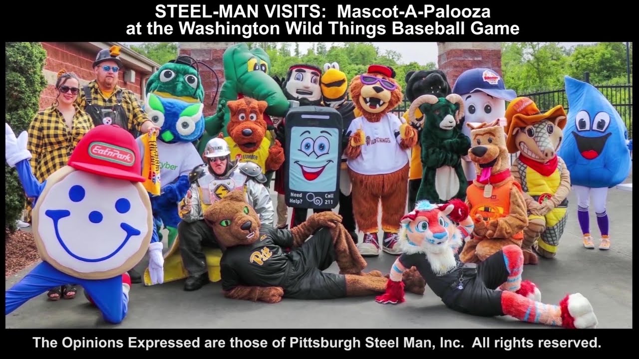 STEEL-MAN VISITS:  Washington Wild Things Mascot-A-Palooza