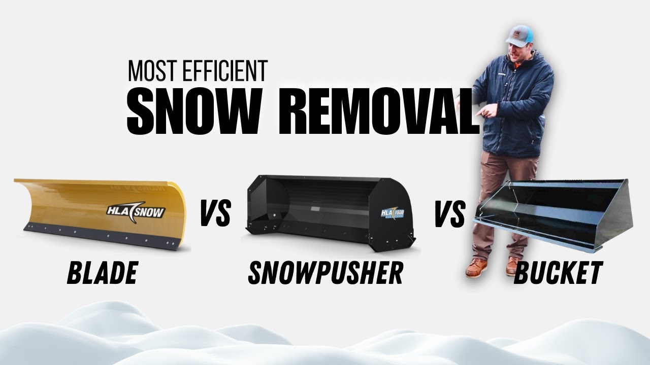 Blade vs Snow Pusher vs Bucket | Best For Snow Removal Tool for Your Tractor?
