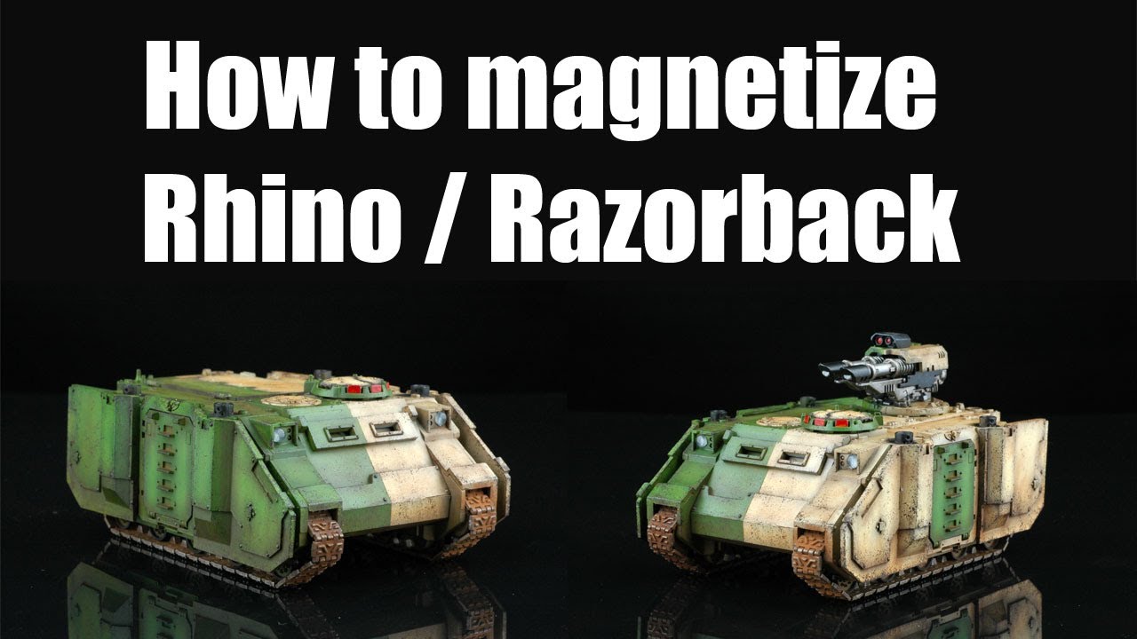 How to magnetize a Rhino - Razorback conversion