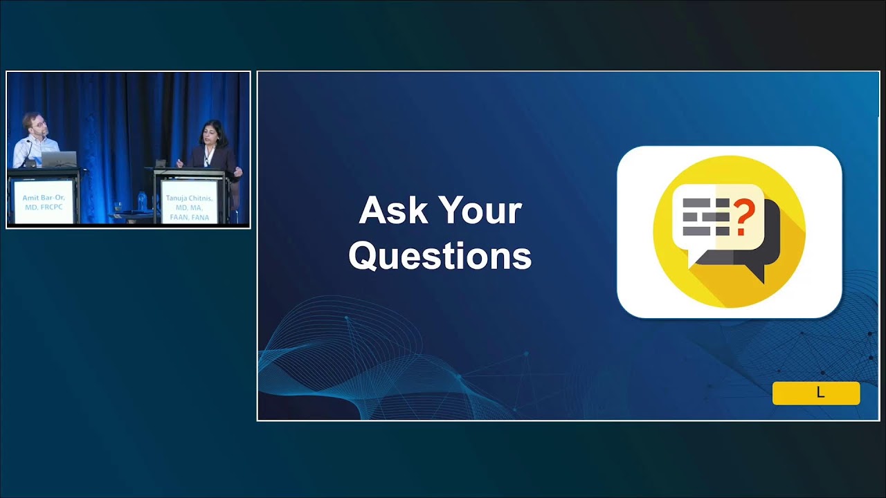 Drs. Bar-Or & Chitnis discuss BTK inhibition in MS at #ACTRIMSForum: https://bit.ly/SmolderingMS26-Y