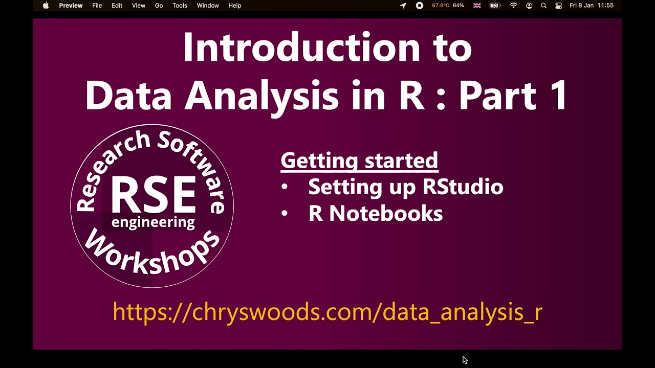 Introduction to Data Analysis in R: Part 1