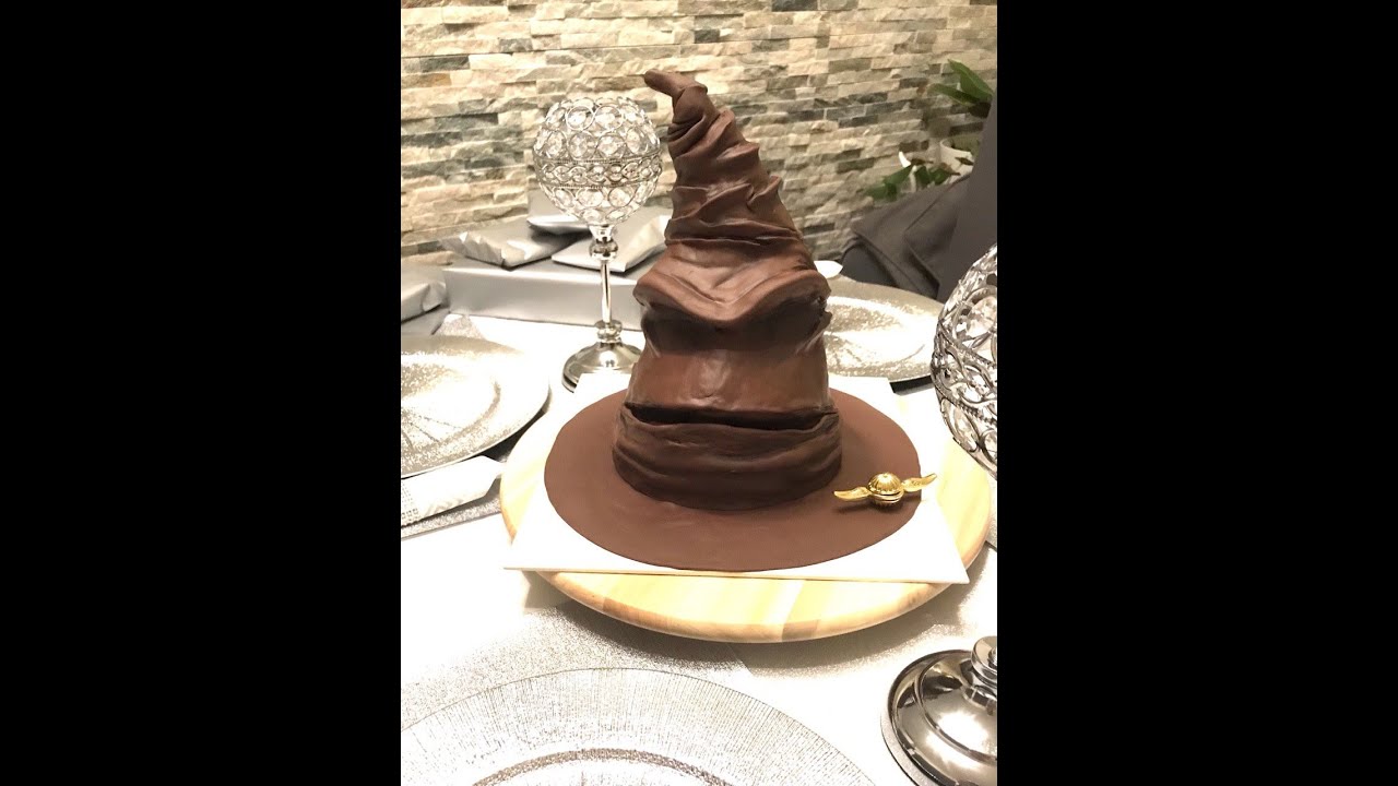 Hut 3D Torte Harry Potter / hat cake sorting hat торт из мастики Гарри Поттер sombrero seleccionador