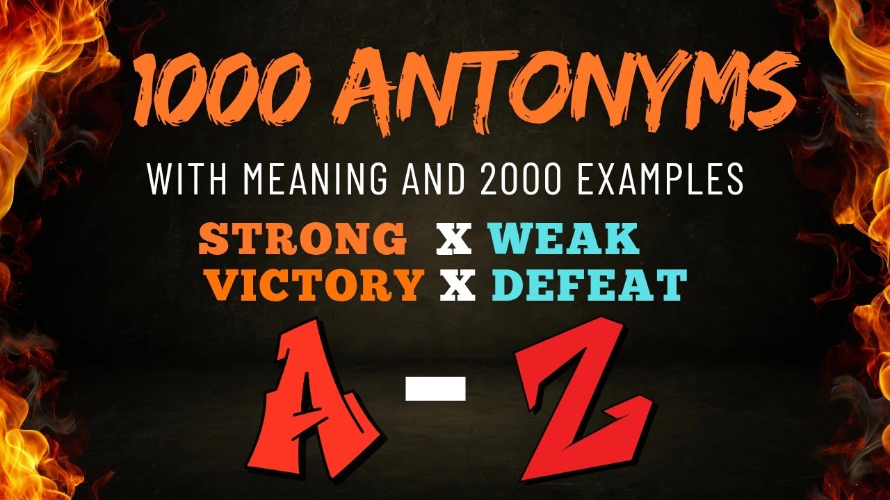 1000+  English Opposite Words/Antonyms