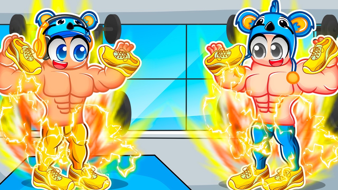 GANHEI O TÊNIS DE OURO NO GYM LEAGUE DO ROBLOX! 🥇⚡Brancoala Games