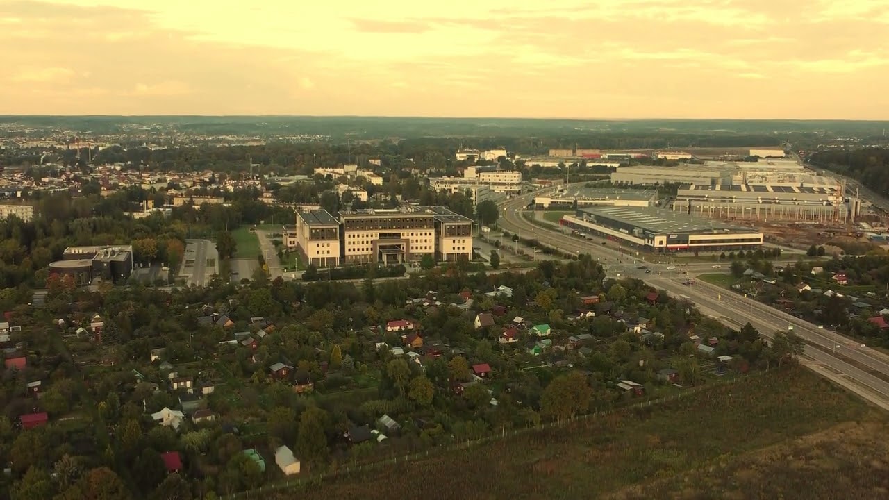 Białystok Krywlany, Stadion Jagiellonii i Sąd #Dron [FHD]