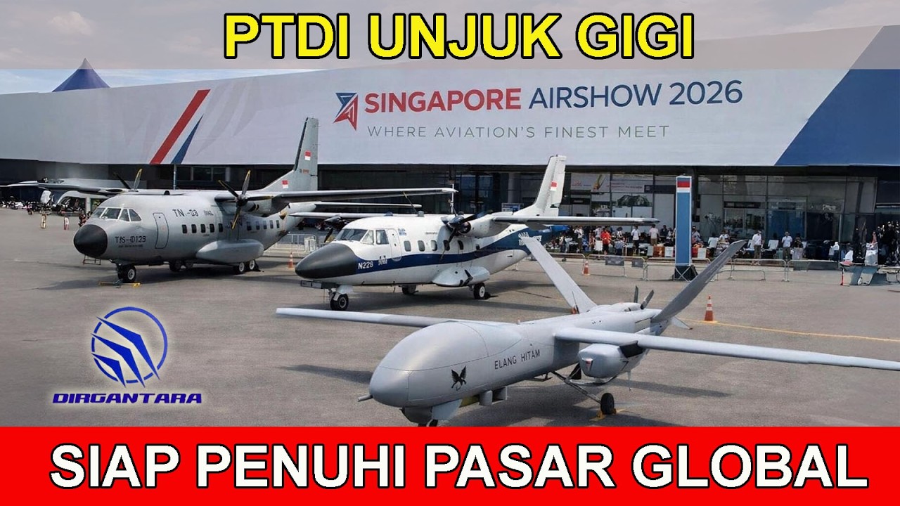 PTDI Pamerkan CN-235, N-219, dan Drone Elang Hitam dalam Singapore Airshow 2026