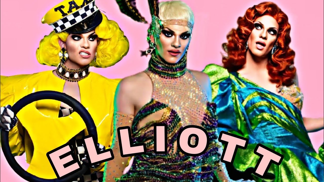 All of Elliott with 2 T's Runway Looks - Rupaul's Drag Race S13
