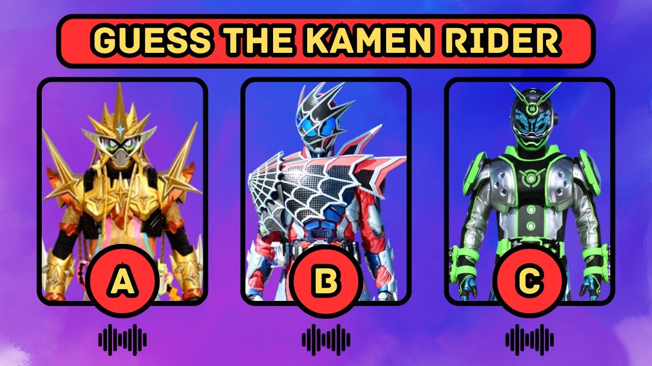 GUESS THE KAMEN RIDER | 10 KAMEN RIDERS | Demons, Woz, Desast, Grease Blizzard, Gazer, Ghost Mugen