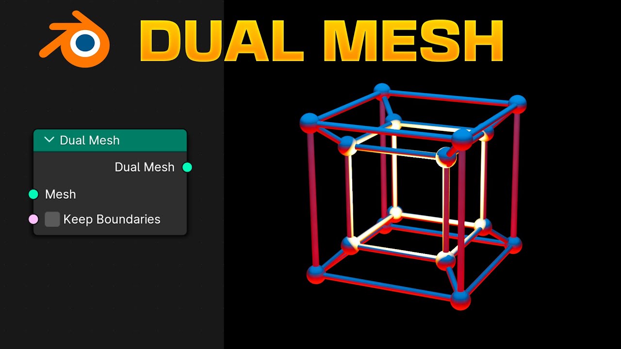 Как использовать DUAL MESH в Blender &mdash; узлы геометрии