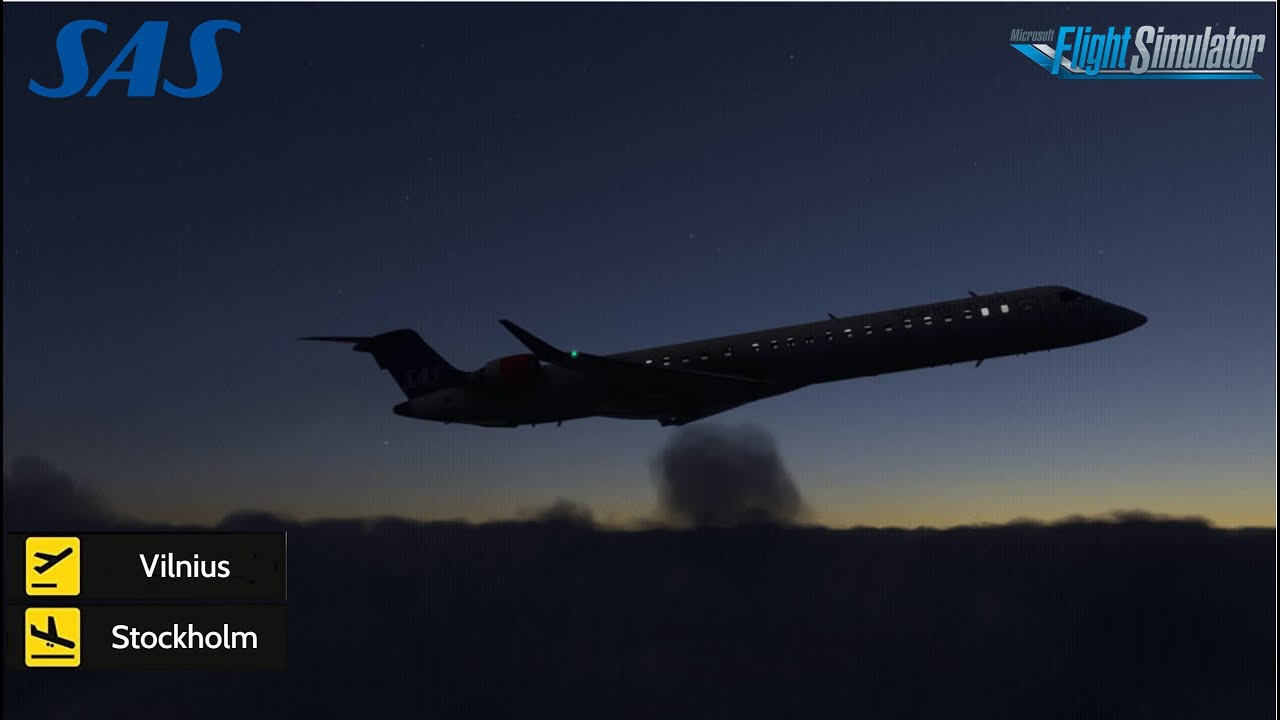 Vilnius to Stockholm - MSFS 2020 - SAS - Say Intentions AI