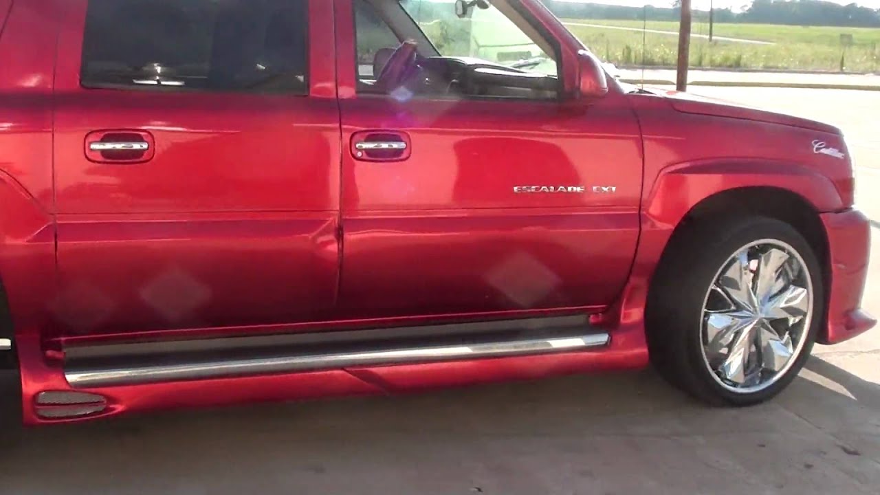 02 cadillac escalade custom paint and 24 inch spinners
