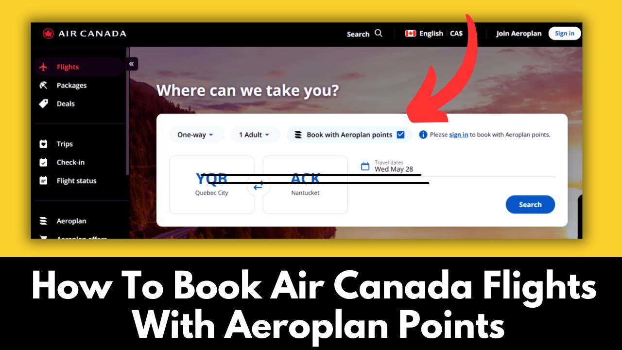 How To Book Air Canada Flights With Aeroplan Points (2025) STEP BY STEP