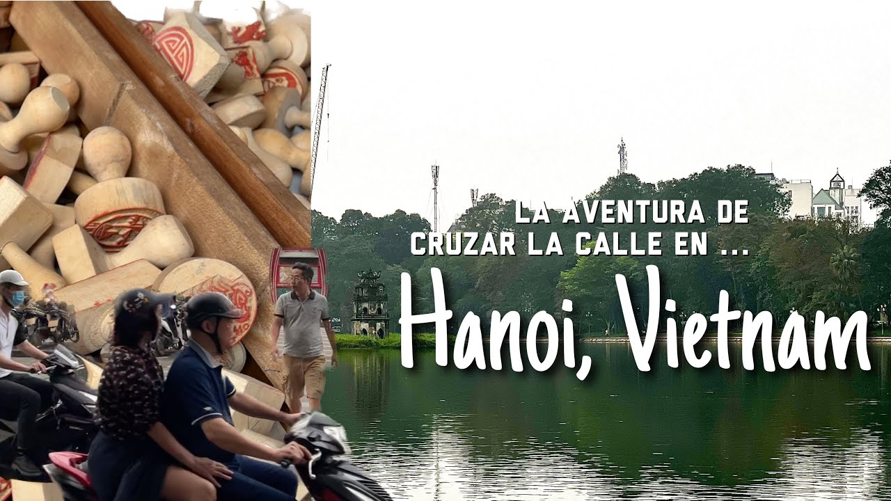 A pie por Hanoi [1] centro histórico camino del lago Hoan Kiem 🛵 Old Quarter Vietnam HD vlog