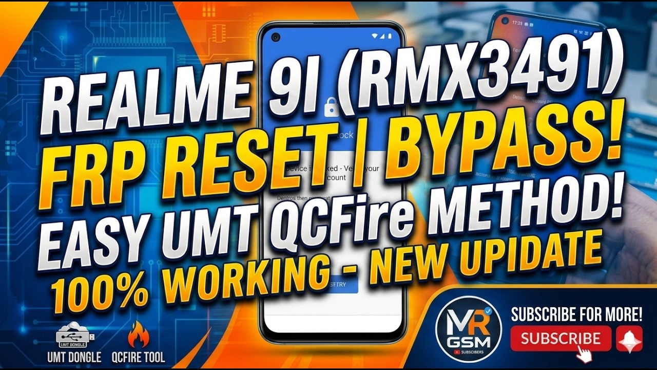 Realme 9i FRP Reset, RMX3491 FRP Bypass, UMT QCIRE FRP Reset UMT, Realme 1-Click FRP, How to unlock