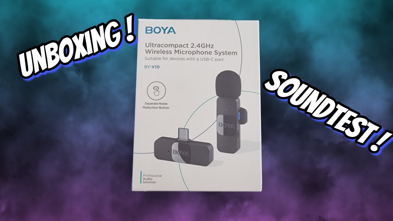 Boya BY-V10 Microphone Unboxing and Soundtest