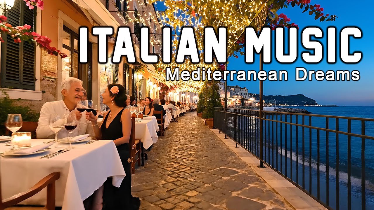 🎶 Italian Vibes & Mediterranean Music 🎶 2+ Hours Scenic Amalfi Coast & Lake Como Relaxation 4K