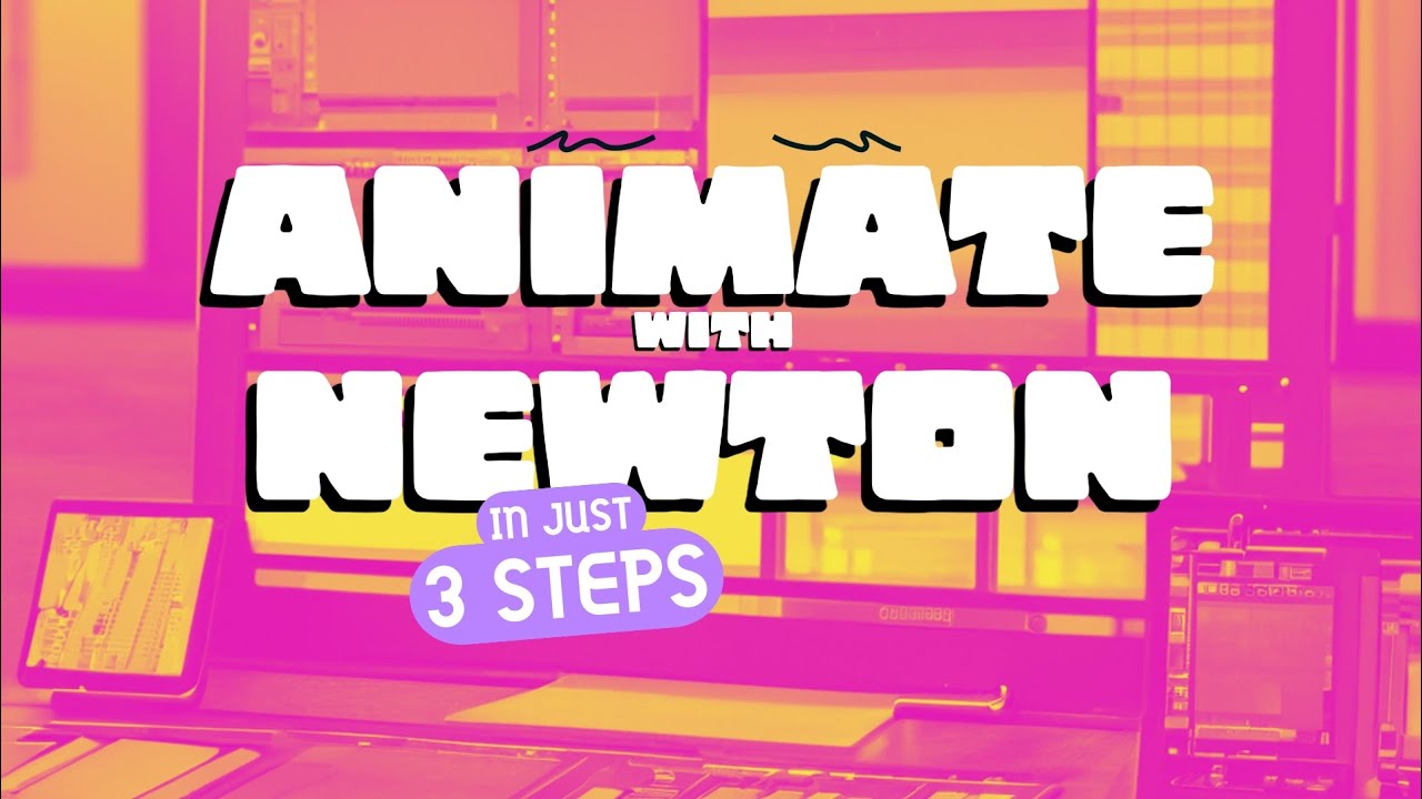 ANIMATE with NEWTON in 3 STEPS | Newton After effects Tutorial | Trending reel Text Object falling