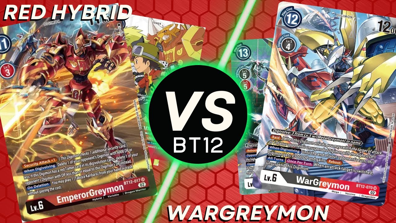 Digimon TCG [BT12] Red Hybrid VS WarGreymon - FINALS MATCH