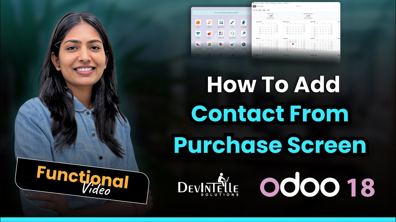 How To Add Contact From Purchase Screen In Odoo ?