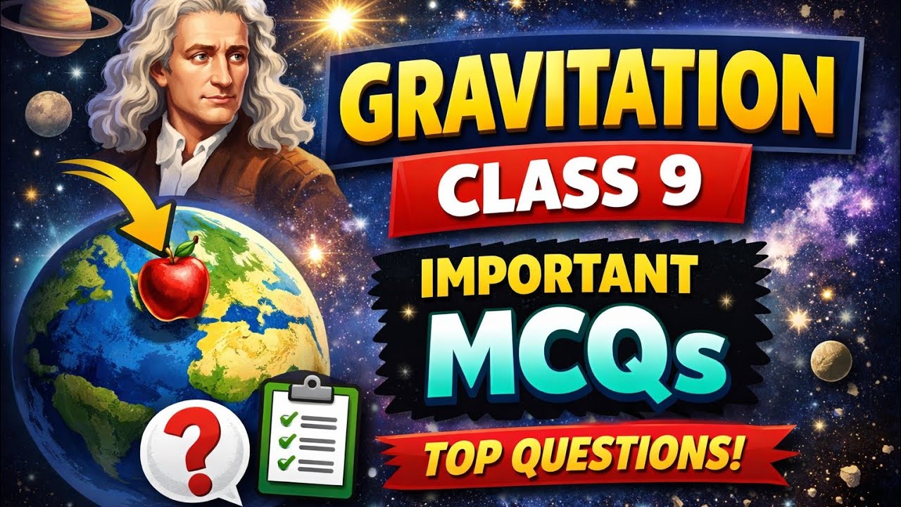 Gravitation/M.C.Q.s with explanation/ class 9/ 