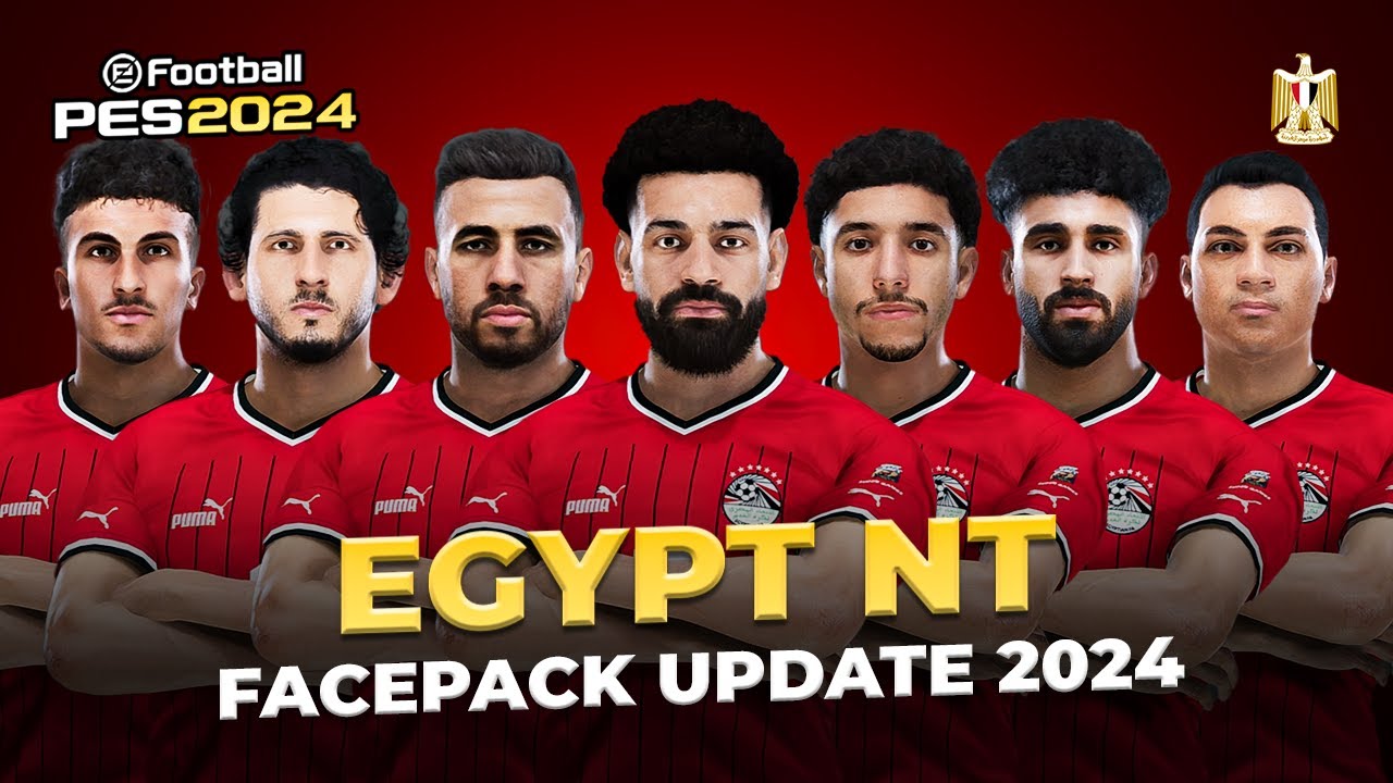 EGYPT NT FACEPACK UPDATE 2024 - FOOTBALL LIFE 2024 & PES 2021