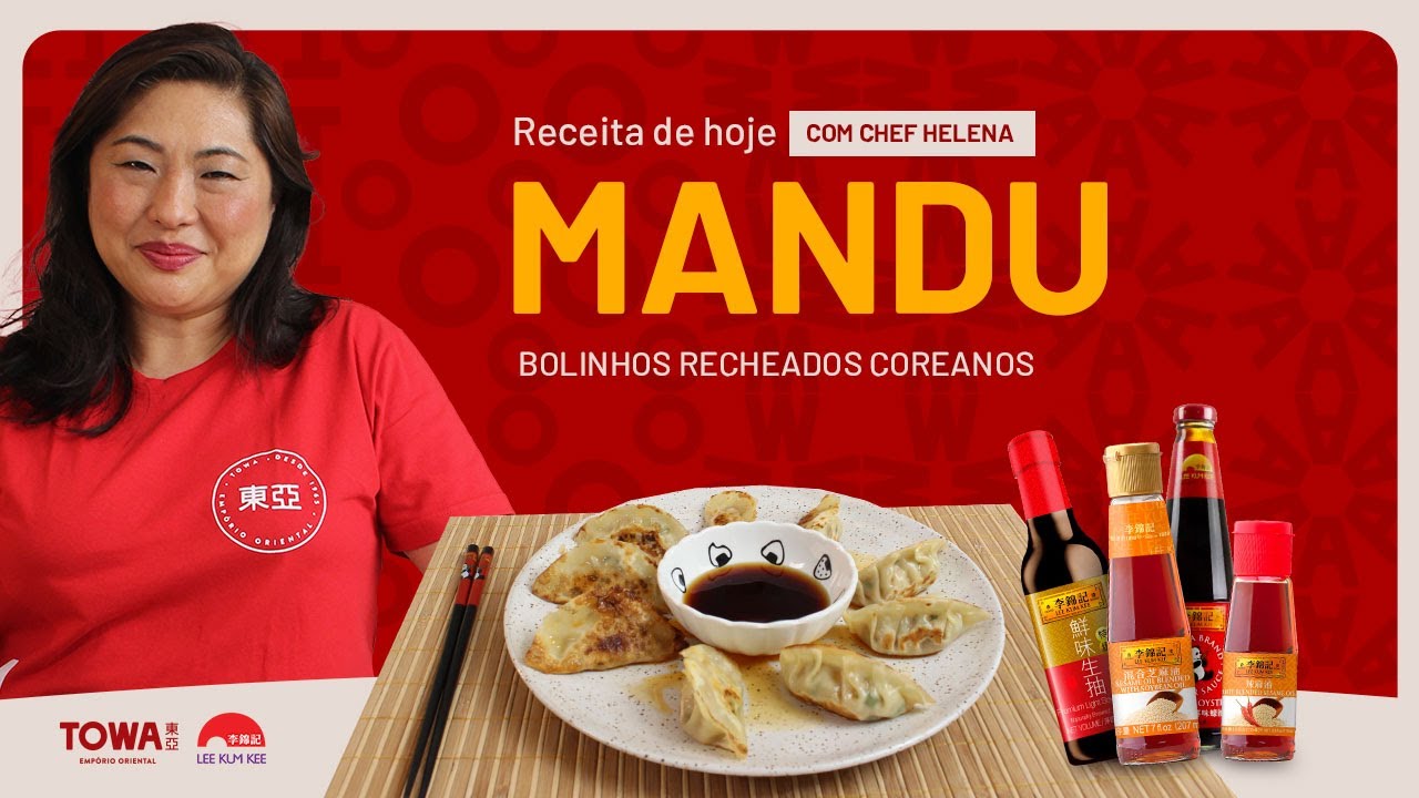 RECEITA DE MANDU (GUIOZA COREANO) C/ HELENA JANG | TOWA + LEE KUM KEE