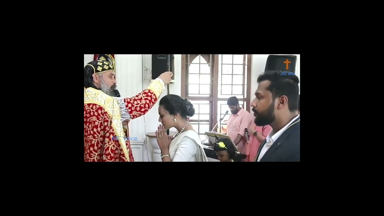 വന്ദ്യ ബർശീമോൻ റമ്പാൻ കാർമ്മികത്വം വഹിക്കുന്ന അനുഗഹകരവും ഇമ്പകരവുമായ വിവാഹ കൂദാശ
