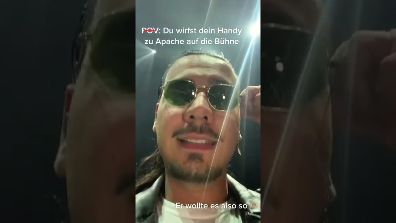POV: Apache 207 nimmt dein Handy auf seinem Konzert😍