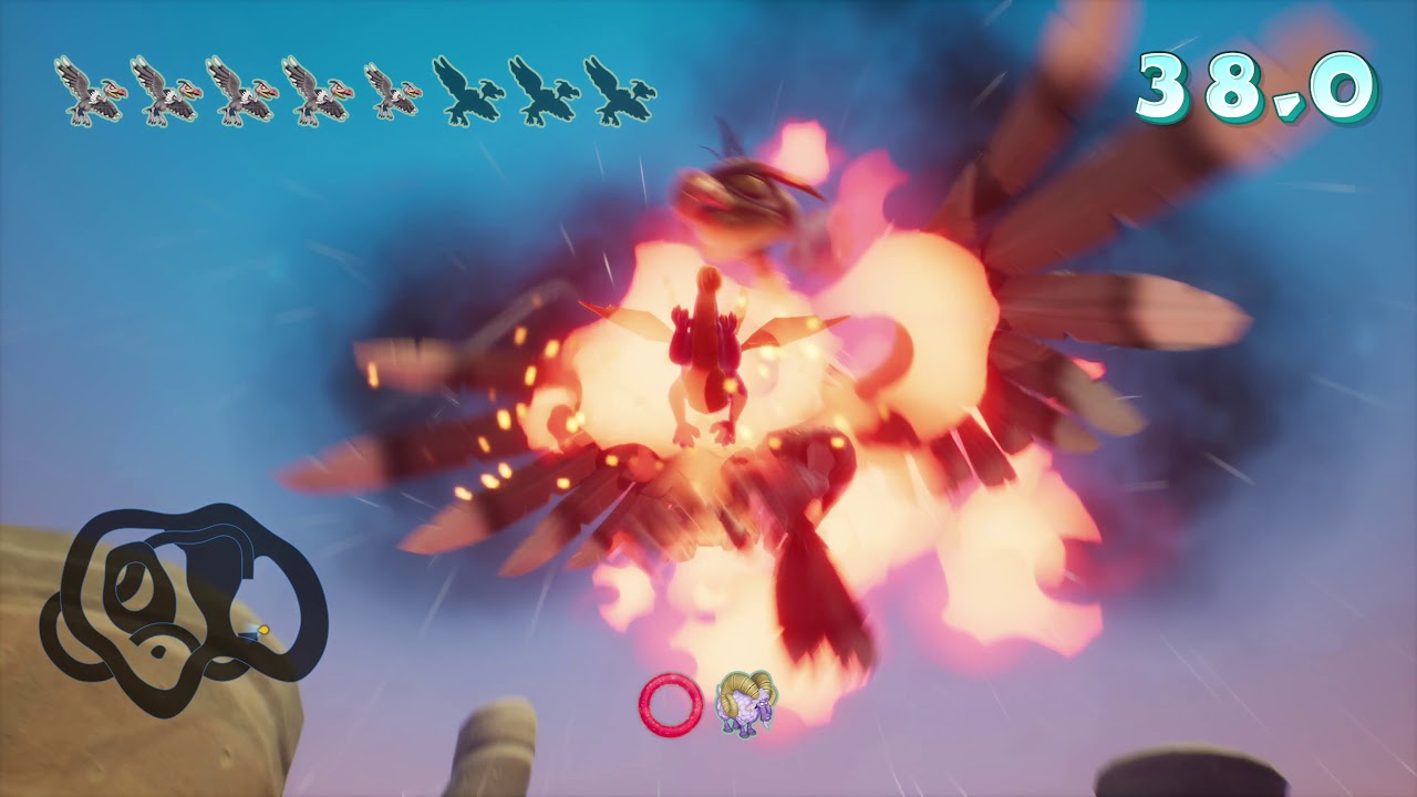 Spyro: Ripto's Rage - Canyon Speedway skillpoint - Under 1:10 (59,9 sec)