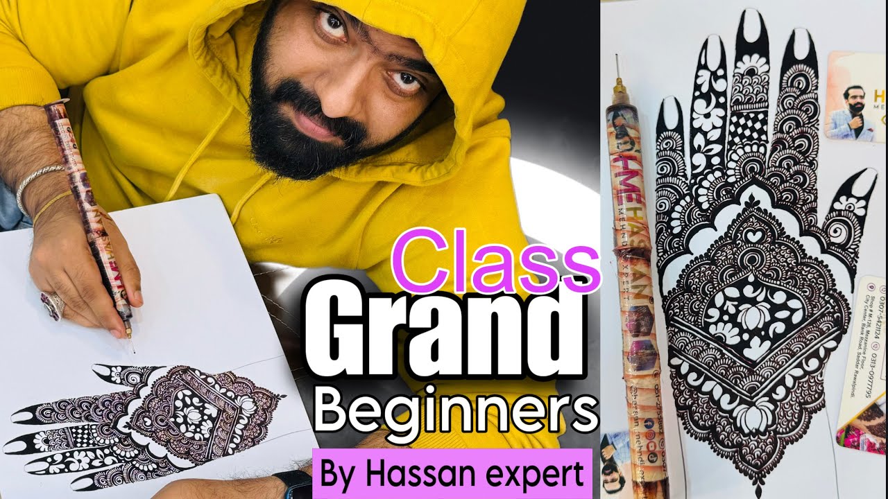 Grand Class || v shape | injection mehndi | Beginners beautiful mehndi design || Back hand mehndi….
