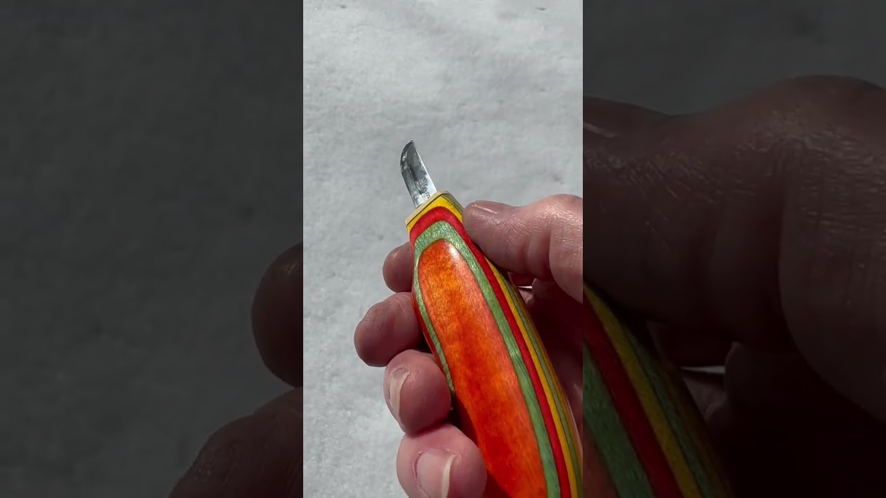 Chrome Molly Upswept wood carving knife