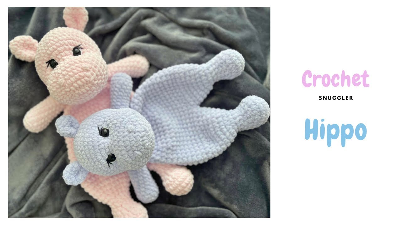 Вязаная игрушка-подушка HIPPO / уютный / DIY вязаные игрушки для младенцев / бесплатное руководство