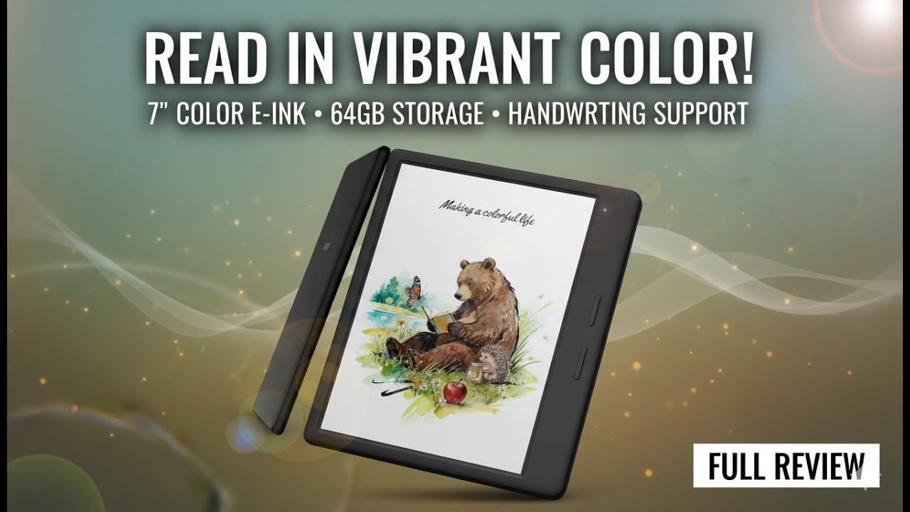Ocean C 7” Color E-Ink eBook Reader Review – 64GB Storage, 4GB RAM & Handwriting Support