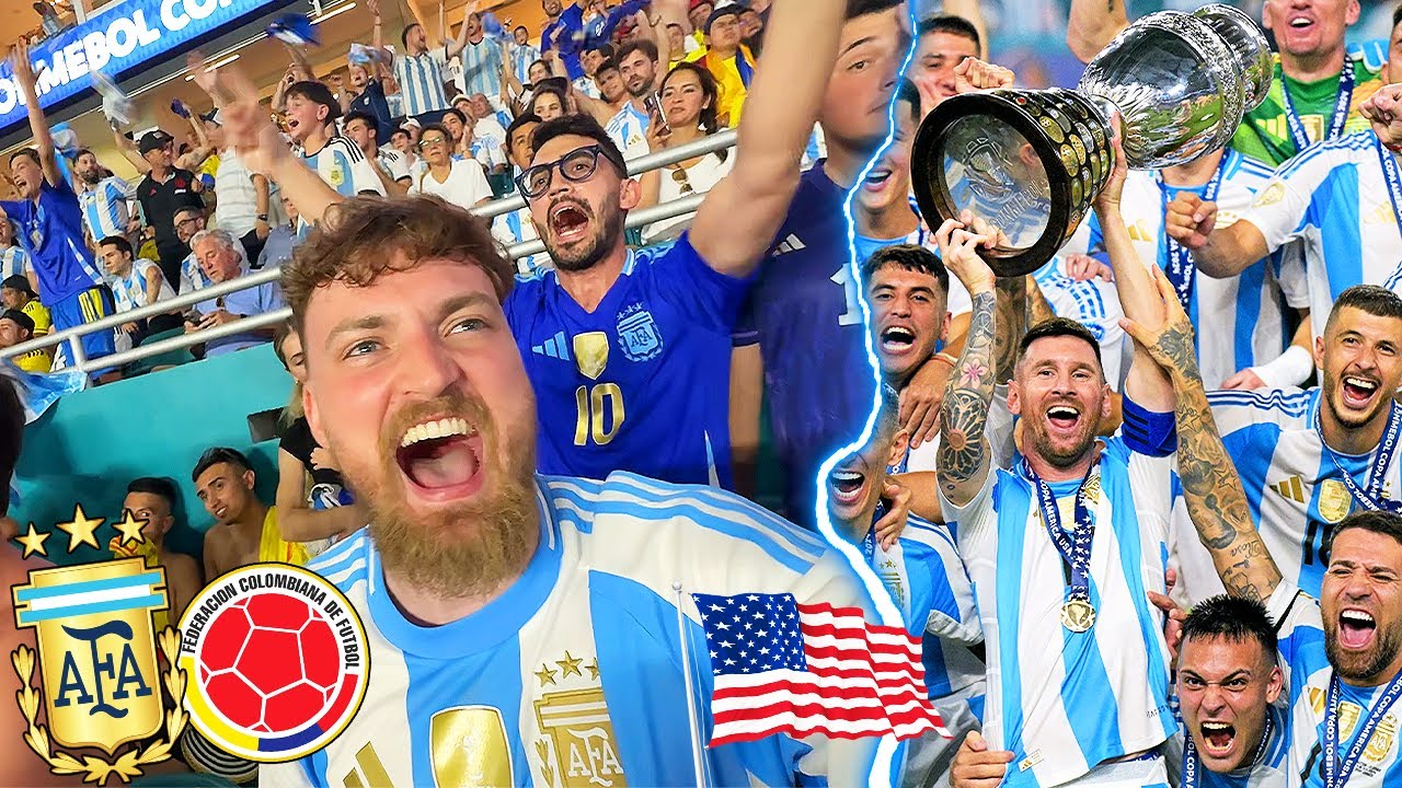 Argentinien vs. Kolumbien - FINALE Stadionvlog 🇦🇷 | MESSI GEWINNT COPA AMÉRICA 🐐😭 | ViscaBarca