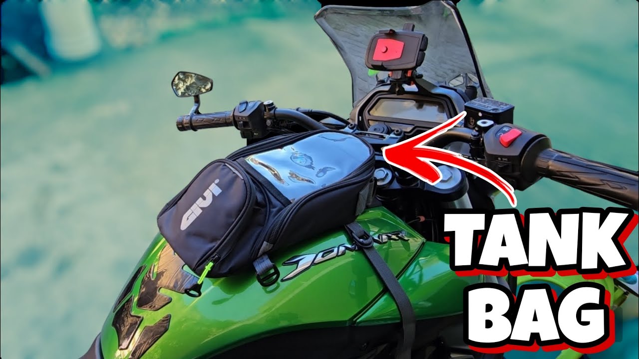 УСТАНОВКА сумки на бак GIVI на мой DOMINAR 400!